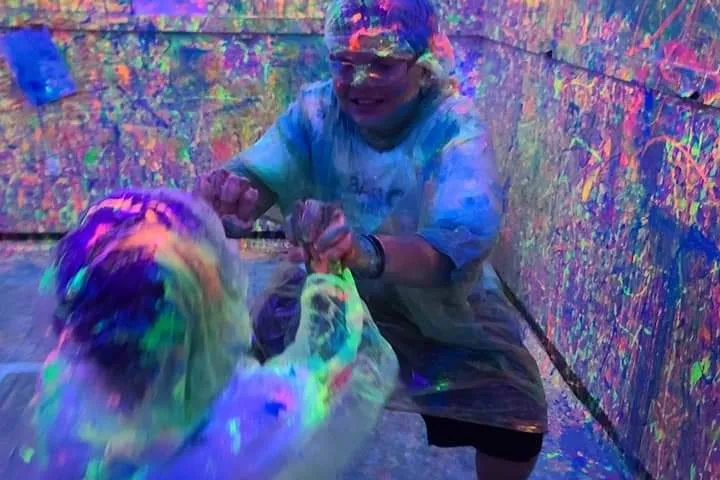 a man wearing a costume